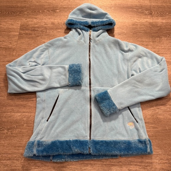 Mountain Hardwear Jacket Womens Large Fleece Full Zip Fleece Hooded Cozy Lined‎ - Picture 1 of 10